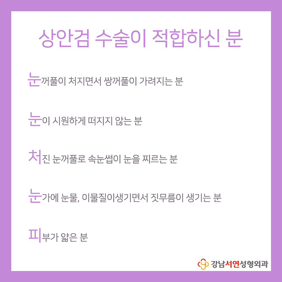상안검성형 설명 도해